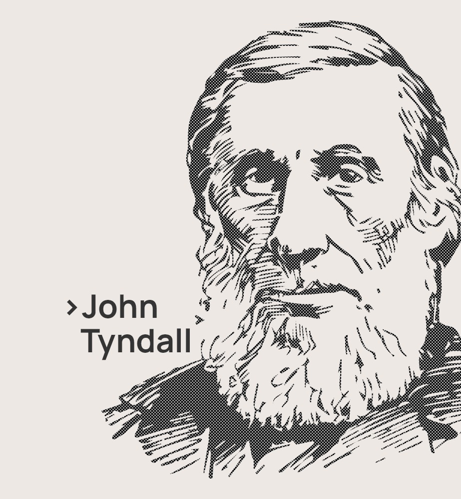 Γραφική απεικόνιση του John Tyndall, έναν Ιρλανδό φυσικό που ανέπτυξε τη μέθοδο της τυνδαλοποίησης, δηλαδή του τρόπου μετατροπής των προβιοτικών σε μεταβιοτικά.